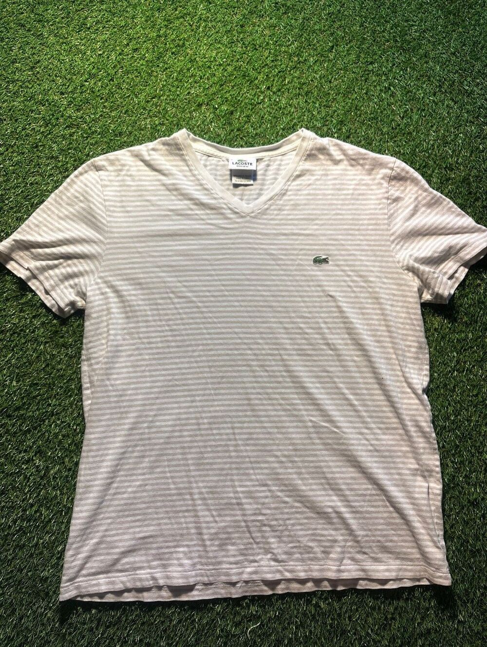 Lacoste striped short sleeve T shirt